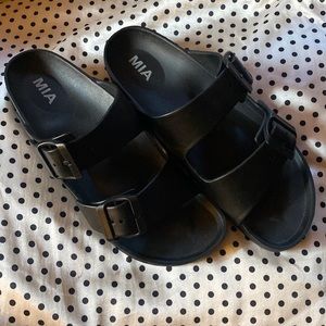MIA Sandals Black Womens Size 8